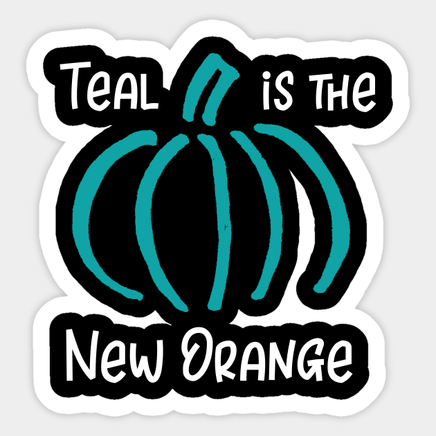 Teal is the New Orange Sticker by DANPUBLIC